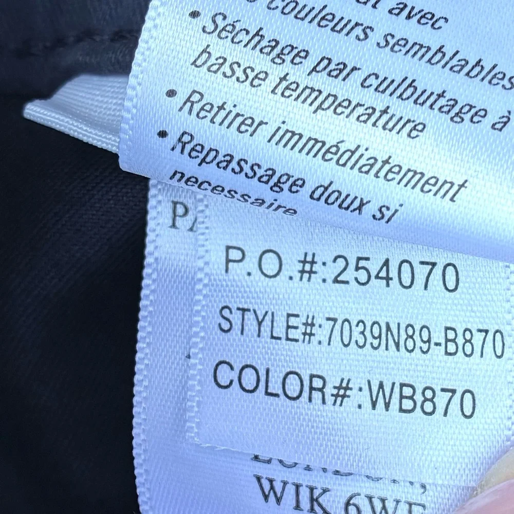 Paige NWT Sasha Twill High Rise Wide Leg Navy Blue Pants Sz 27 - Picture 9 of 11